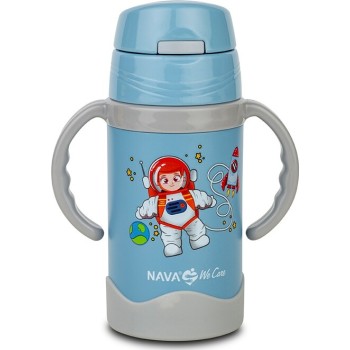 nava Thermo Bottle Stainless Steel We Care Blue 300ml 10-113-002 5205746003949