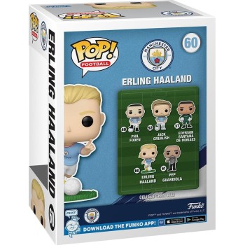 Funko pop! football: mancity - erling haaland - manchester city fc - collectable  75113 889698751131