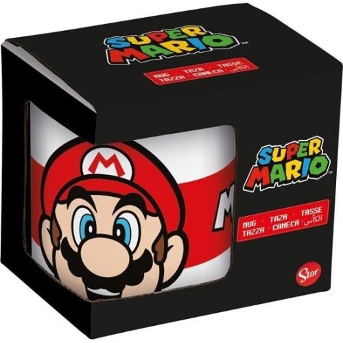 Stor Ceramic Mug 11 Oz In Gift Box Super Mario Face Dnls 530-07521 8412497075218