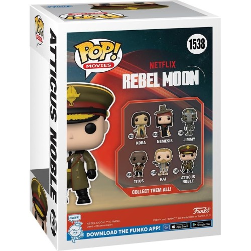 Funko Pop! Movies: Rebel Moon - Atticus Noble - Collectable Vinyl Figure 72629 889698726290