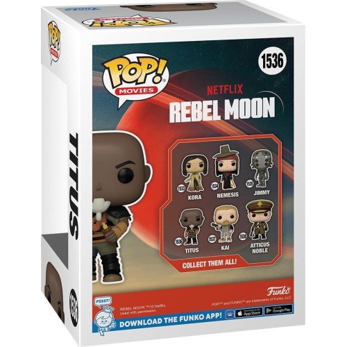 Funko Pop Movies: Rebel Moon - Titus 1536 Συλλεκτική Φιγούρα Βινυλίου 72627 889698726276