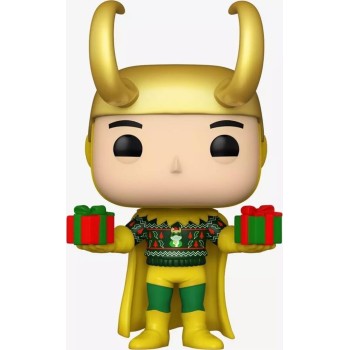 Funko marvel loki with gifts vinyl bobble-head pop! exclusive 1322 77448 889698774482