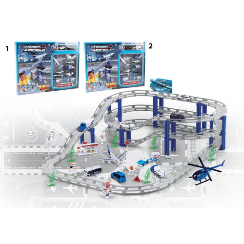 Toys-shop Choice Bo Πίστα Αεροδρόμιου Μεταλλική Με Οχήματα - 2 Σχέδια JB053268 6990317532681