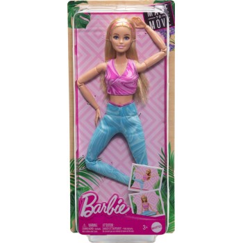 Mattel Barbie Made To Move Αμέτρητες Κινήσεις Ξανθιά HRH27 194735176854