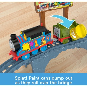 Mattel Thomas K Friends Motorized Train Set Paint Delivery HTN34 194735194643