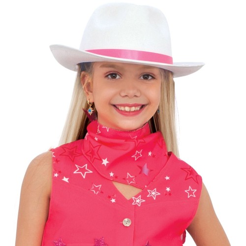 Fun Fashion Αποκριάτικο Αξεσουάρ Καπέλο Λευκό Cowboy - Robbie 81223 5204745812231