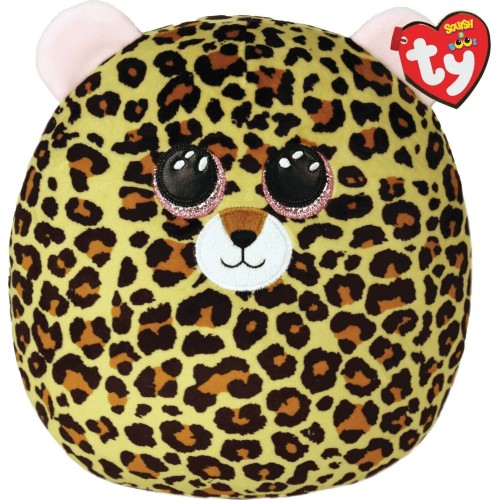 ty squishy beanies livvie λεοπάρδαλη πολύχρωμη 38εκ 1607-39221 008421392216