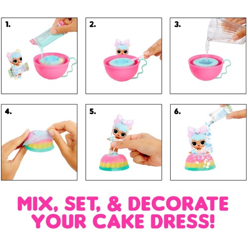 MGA Entertainment L.O.L. Surprise Mix & Make Birthday Cake Tots Κούκλα 593140EUC 035051593140