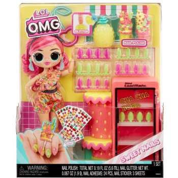 MGA Entertainment LOL Surprise OMG Sweet Nails – Pinky Pops 503842-EUC 035051503842