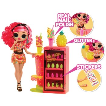 MGA Entertainment LOL Surprise OMG Sweet Nails – Pinky Pops 503842-EUC 035051503842