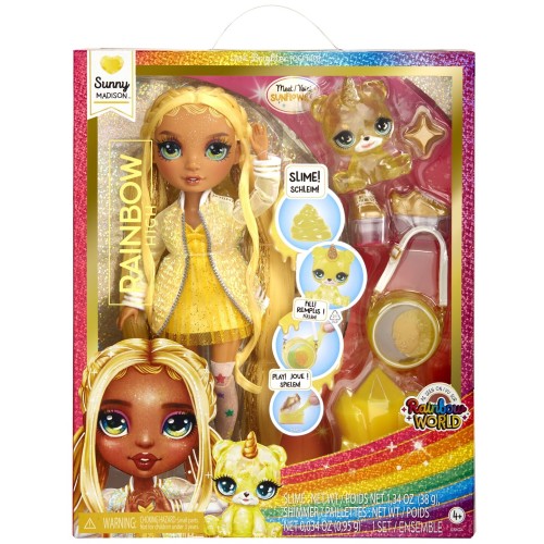 MGA Entertainment Classic Rainbow Fashion Doll- Sunny (yellow) 120186-EU 035051120186
