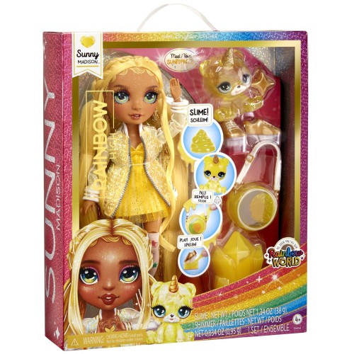MGA Entertainment Classic Rainbow Fashion Doll- Sunny (yellow) 120186-EU 035051120186