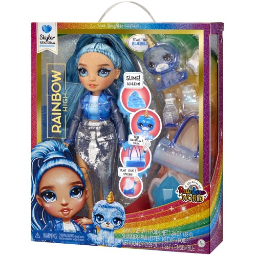 MGA Entertainment Classic Rainbow Fashion Κούκλα - Skyler (Blue) 120216-EU 035051120216