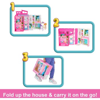 Mattel Barbie Getaway Σπιτάκι - Βαλιτσάκι HRJ76 194735178377