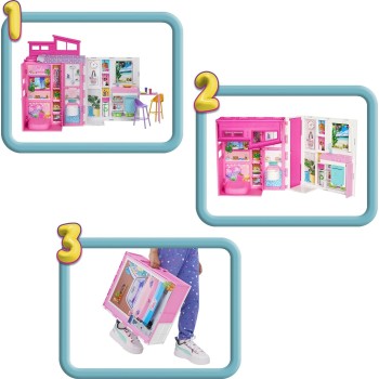 Mattel Barbie Getaway Σπιτάκι - Βαλιτσάκι HRJ76 194735178377