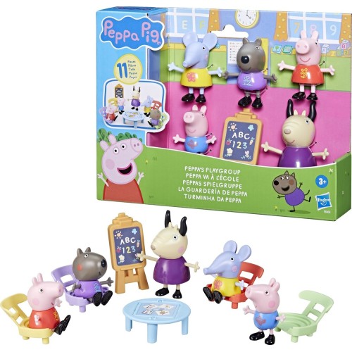 Hasbro Peppa Pig Playgroup Playset Με 5 Φιγούρες Και 6 Αξεσουάρ F8868 5010996223296