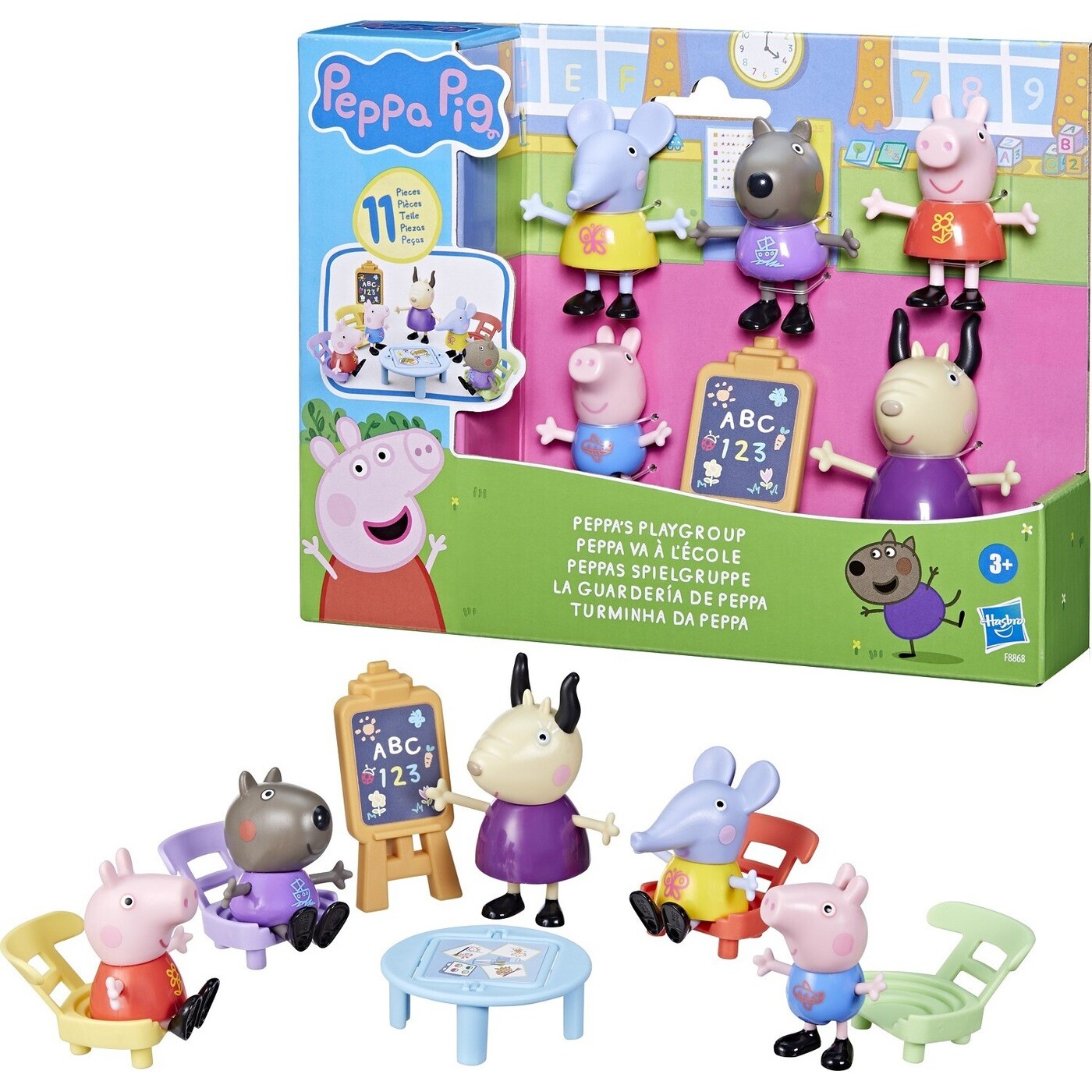 Hasbro Peppa Pig Playgroup Playset With 5 Figures And 6 Accessories Hasbro Peppa Pig Playgroup Playset With 5 Figures And 6 Accessories