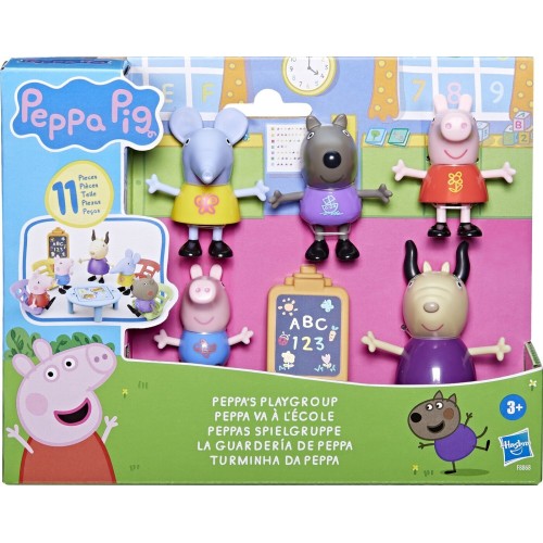 Hasbro Peppa Pig Playgroup Playset With 5 Figures And 6 Accessories, Preschool Toys F8868 5010996223296