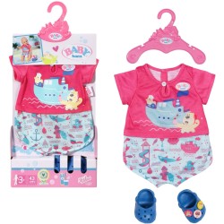MGA Entertainment Baby Born Bath Πιτζάμα Και Παπουτσάκια 43Cm 830628-116721 4001167830628