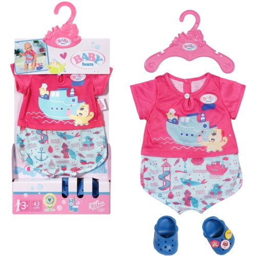 MGA Entertainment Baby Born Bath Pyjamas With Shoes 43Cm 830628-116721 4001167830628