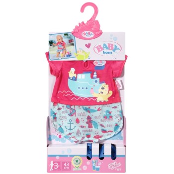 MGA Entertainment Baby Born Bath Πιτζάμα Και Παπουτσάκια 43Cm 830628-116721 4001167830628