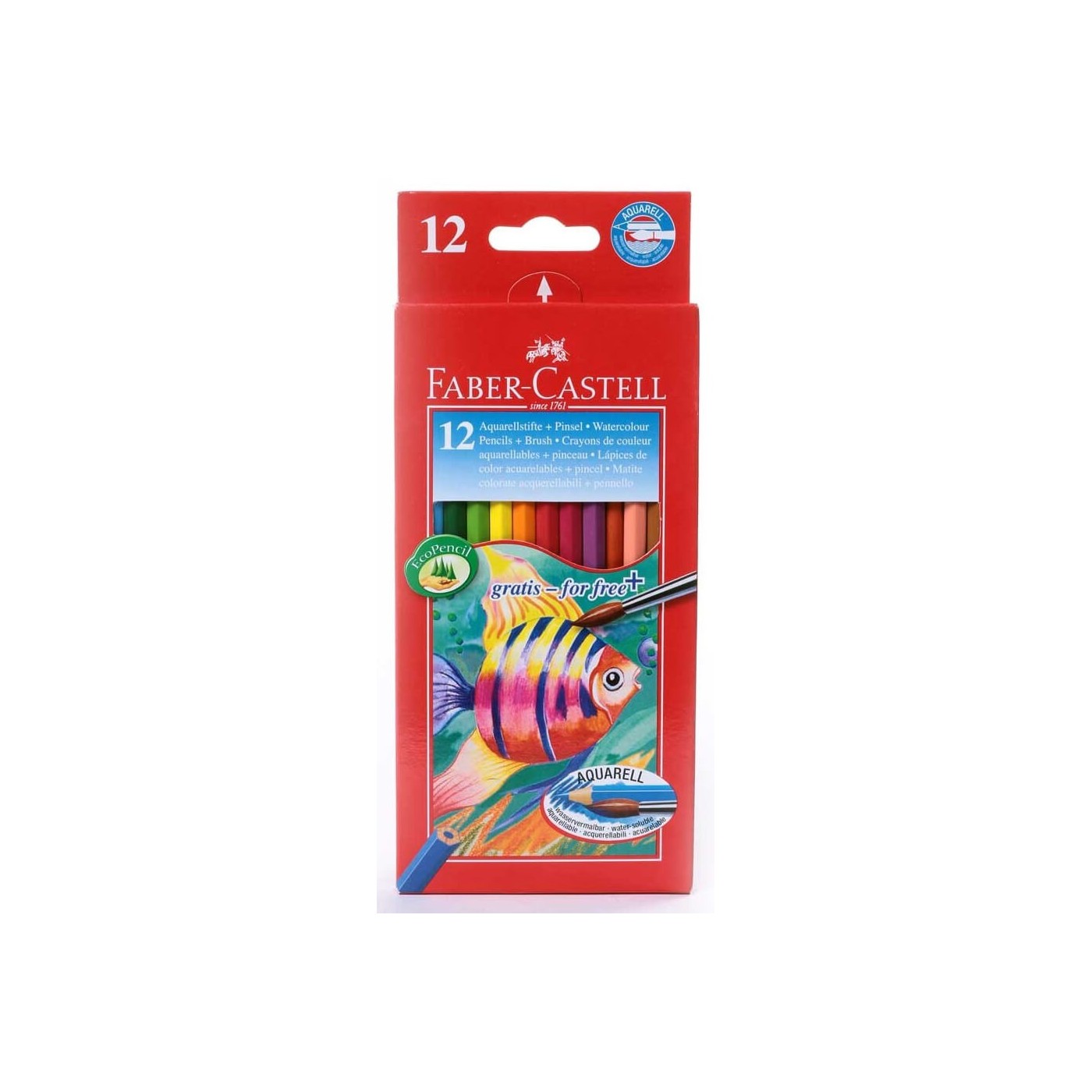 Faber-Castell Ξυλομπογίες Ακουαρέλας Σετ Των 12