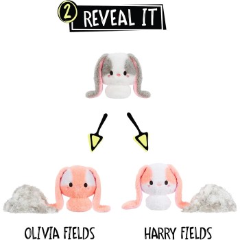 MGA Entertainment Fluffie Stuffiez Bunny Small Collectible Feature Plush - Surprise Reveal Unboxing Huggable Tactile 502999-XX1E