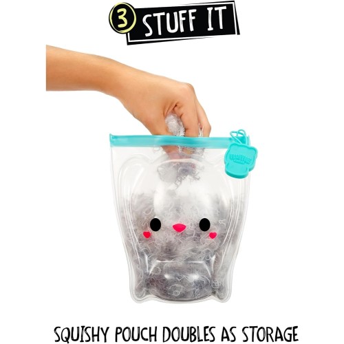 MGA Entertainment Fluffie Stuffiez Bunny Small Collectible Feature Plush - Surprise Reveal Unboxing Huggable Tactile 502999-XX1E