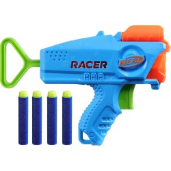 Hasbro Nerf Elite Junior Racer Easy-Play Dart Blaster, 4 Elite Darts F8637 5010996209474