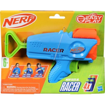 Hasbro Nerf Elite Junior Racer Easy-Play Dart Blaster, 4 Elite Darts F8637 5010996209474