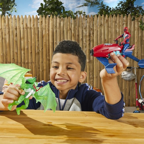 Hasbro Spiderman Marvel Spider-Man Epic Hero Series Web Splashers Spider-Man Hydro Jet Blast, 4-Inch Action Figure And Vehicle P