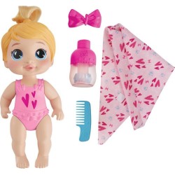 Hasbro Baby Alive Shampoo Snuggle Harper Hugs Blonde Hair Water Baby Doll F9119 5010996211095