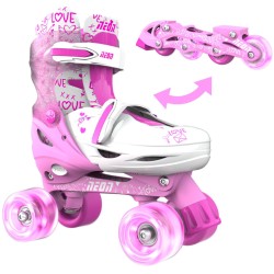 YVolution Neon Combo 2 Σε 1 Αυξομειούμενα Πατίνια - Ροζ 30-33 53.NT09P4 810012241854