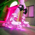YVolution Neon Combo 2 Σε 1 Αυξομειούμενα Πατίνια - Ροζ 30-33 53.NT09P4 810012241854