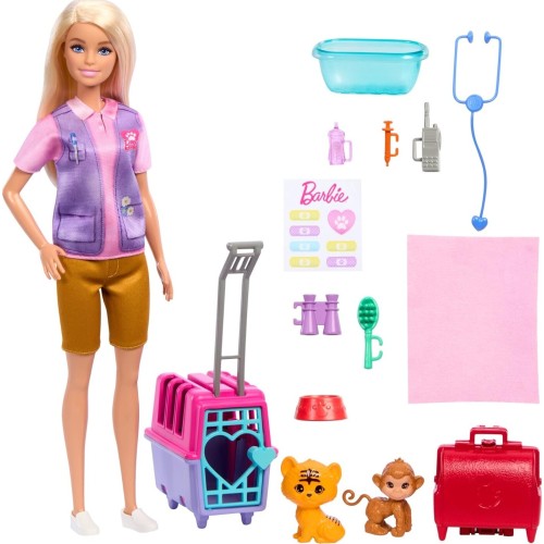 Mattel barbie careers doll and accessories, animal rescue and recovery playset wit HRG50 194735175994