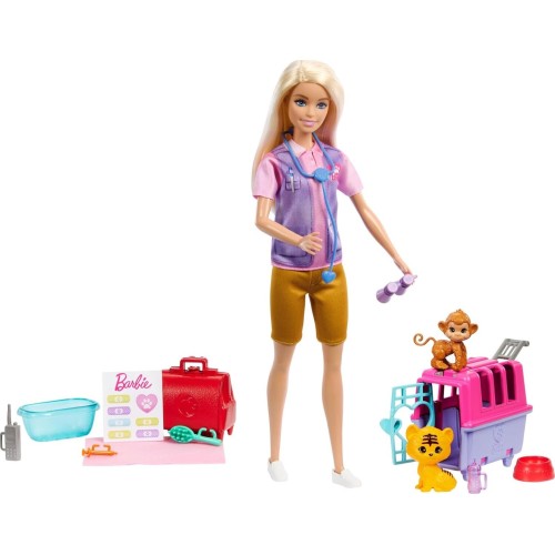 Mattel Barbie Διασώστρια Άγριων Ζώων HRG50 194735175994