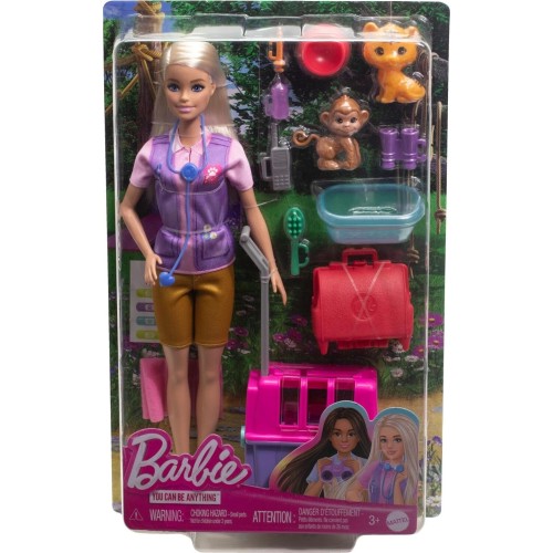 Mattel barbie careers doll and accessories, animal rescue and recovery playset wit HRG50 194735175994