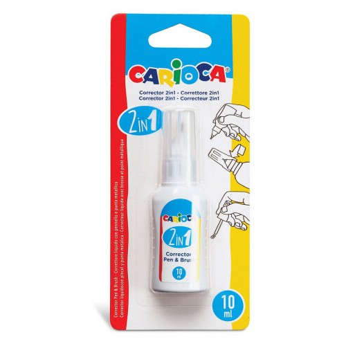 Correction Liquid Carioca 2 In1 Pen & Brush 10Ml 42998 8003511329990