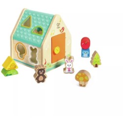 Hape Early Explorer Ξύλινο Critter House Shape Sorter E0515 6943478045422