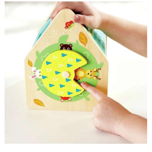 Hape Early Explorer Ξύλινο Critter House Shape Sorter E0515 6943478045422