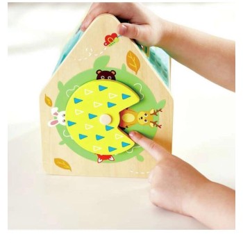 Hape Early Explorer Wooden Critter House Shape Sorter E0515 6943478045422