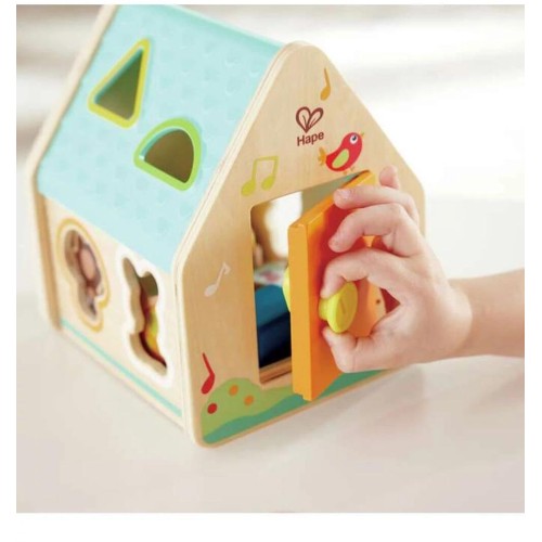 Hape Early Explorer Wooden Critter House Shape Sorter E0515 6943478045422