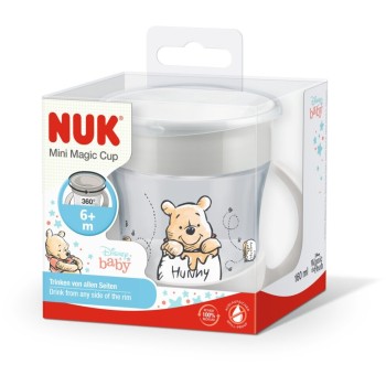 NUK Mini Magic Cup Disney Winnie With Rim & Lid 6M+ 10255685 4008600426752