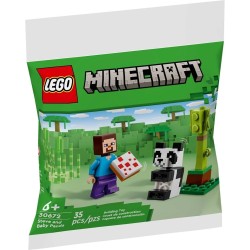 LEGO Minecraft Steve Και Baby Panda 30672 5702017567440