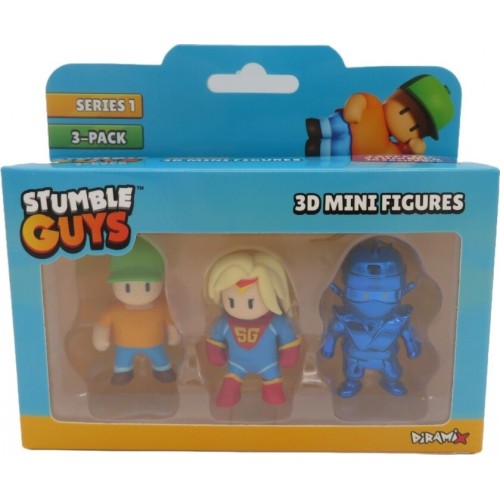 Just toys Stumble Guys 3D Mini Figures Series 1 Pack 3 Asst. 0427 9772532611948