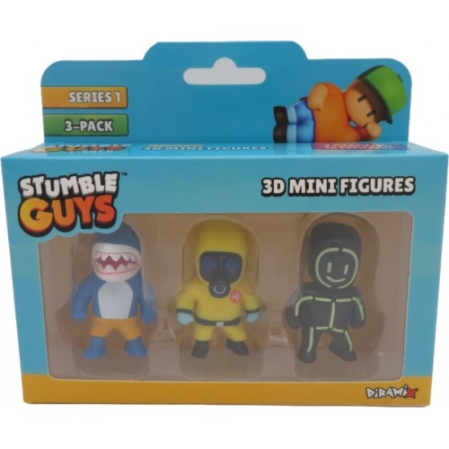 Just toys Stumble Guys 3D Mini Figures Series 1 Pack 3 Asst. 0427 9772532611948