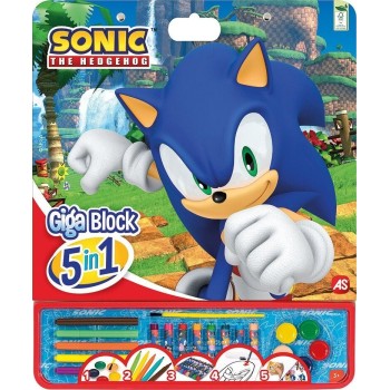 As company Giga Block Σετ Ζωγραφικής Sonic The Hedgehog 5 Σε 1 Για 3+ Χρονών 1023-62748 5203068627485