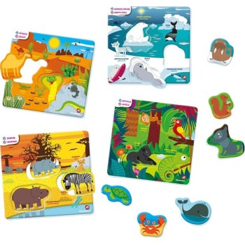 Clementoni Εξυπνούλης Smart Educational Game Where Animals Live For 3-5 Years 1024-63248 8005125632480