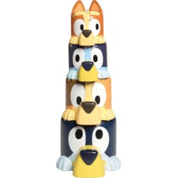 TOMY Toomies Baby Bath toy Family Bluey Pyramid for 18+ Months 1000-73622 5011666736221
