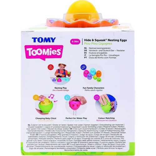 TOMY toomies βρεφικό παιχνίδι αυγουλάκια στη φωλιά για 6-36 μηνών 1000-73564 5011666735644